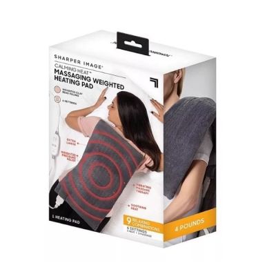 Perna electrica pentru masaj si ameliorarea durerilor, cu 3 trepte de incalzire si 3 de masaj, gri