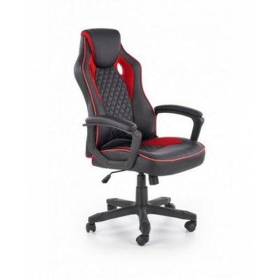 Scaun Baffin, ergonomic negru-roșu cu mecanism TILT