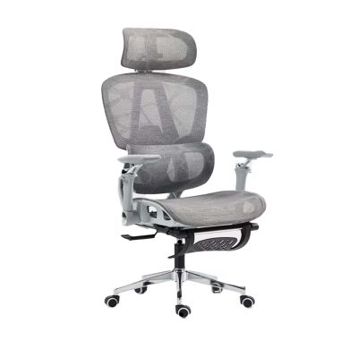 Scaun birou ergonomic Timebox, Plasa mesh respirabila, 9D armrest, 8D tetiera, 3D suport lombar, Sezut glisant fata–spate, Inclinare si rabatare, Rotativ 360°, Baza aluminiu, Gri - Default Title