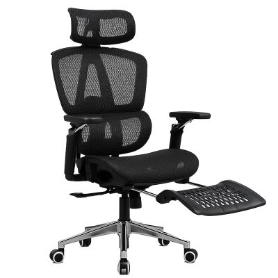 Scaun birou ergonomic Timebox, Plasa mesh respirabila, 9D armrest, 8D tetiera, 3D suport lombar, Sezut glisant fata–spate, Inclinare si rabatare, Rotativ 360°, Baza aluminiu, Negru - Default Title