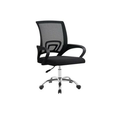 Scaun birou Sasha, modern și ergonomic cu susținere lombară, negru