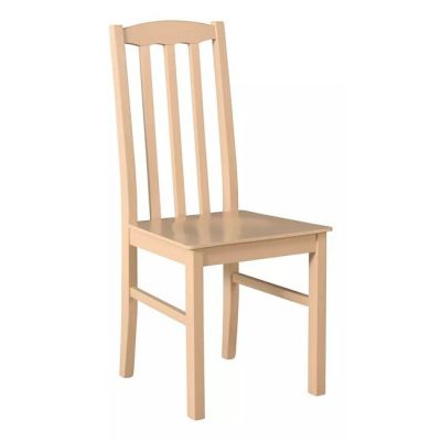 Scaun Boss 11 D, din lemn, spătar înalt, 43x40x96 cm, Sonoma