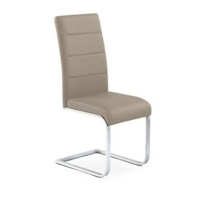 Scaun K85, spătar ergonomic și confort sporit, piele ecologică, 42x56x100 cm, cappuccino