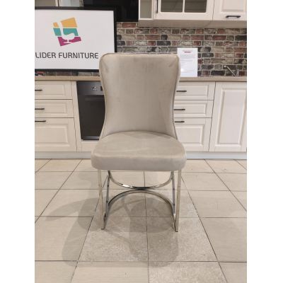 SCAUN MADISON 10 CREM/BEJ CU ARGINTIU