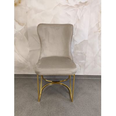 SCAUN MADISON 10 CREM/BEJ CU AURIU