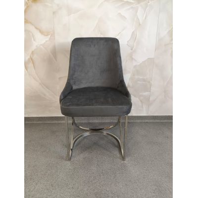 SCAUN MADISON 9 GRI CU ARGINTIU