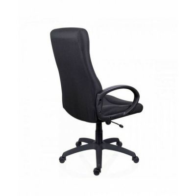 Scaun Stilo, ergonomic, piele ecologică de calitate, 66x49x116-125 cm, negru