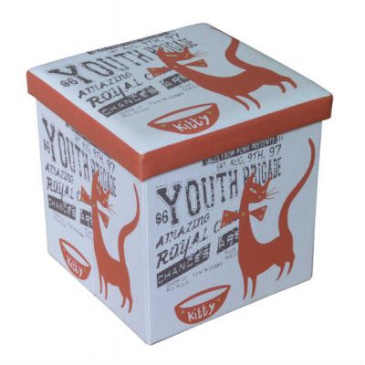 Taburet Design Kitty, multicolor, 38x38x37.5 cm