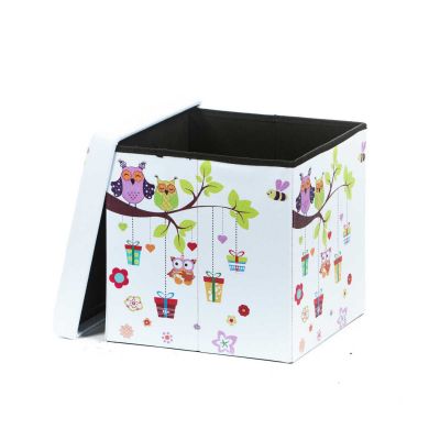 Taburet Design Owls, multicolor, 38x38x37.5 cm