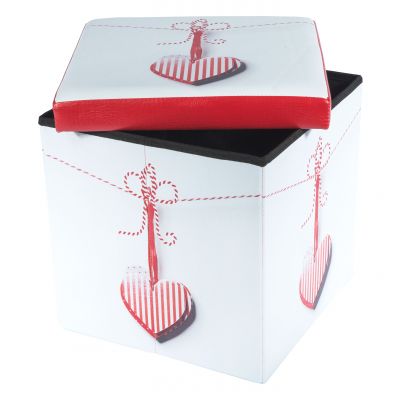 Taburet Design Stripes, multicolor, 38x38x37.5 cm