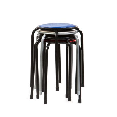 Taburet fix Alicante, rosu, 30x30x45 cm