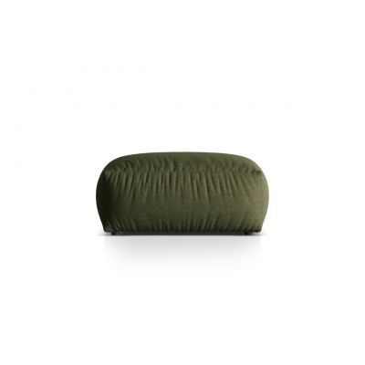 Taburet modular, Martina-169, Micadoni Home, 95x65x44 cm, tesatura structurata catifelata, verde