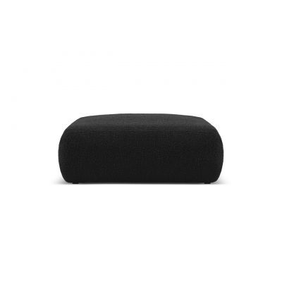 Taburet, Molino-101, Micadoni Home, 100x100x36 cm, tesatura boucle, negru
