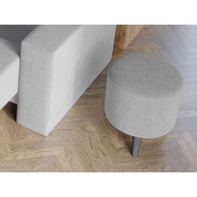 Taburet Puf Gri Deschis