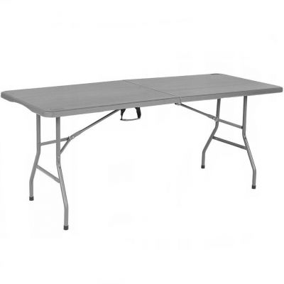 Masa dreptunghiulara pliabila multifunctionala, 180x70x74cm, gri