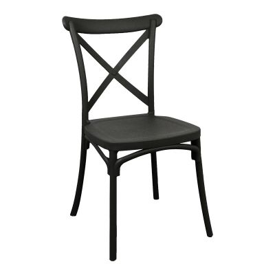 Scaun Crossie, Crem, 38x46x82 cm