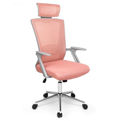 Scaun de Birou, Dr.Home Pixy XL, Cadru Otel, Mesh - Roz