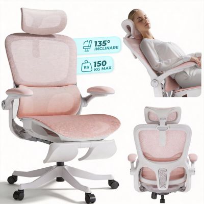 Scaun Ergonomic Gaming Office Timebox, P2Pro, Confort Birou, Roz - Default Title