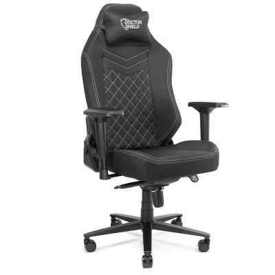 Scaun Gaming Profesional Dr.Shield Capsule Textil, King Size XXL, Rezistenta 200 KG - Negru