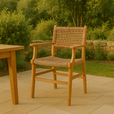 Scaun  Sponze  lemn de tec, 54x60x86 cm