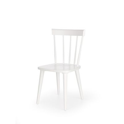 Scaun sufragerie Barkley, cadru lemn, stil scandinav, 45x85x50 cm, alb