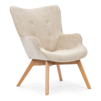 Fotoliu bej cu tapiÈu009Berie din catifea reiatÄNiko âu0080Ropez