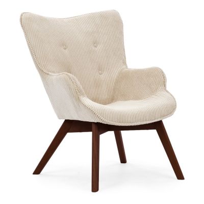 Fotoliu bej cu tapiÈu009Berie din catifea reiatÄNiko âu0080Ropez