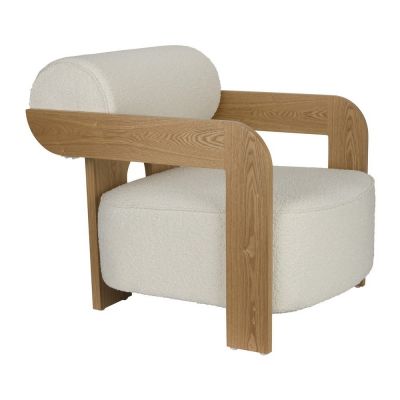 Fotoliu bej cu tapiÈu009Berie din Èu009BesÄu0083turÄbouclÃ© Oolong âu0080Zuiver