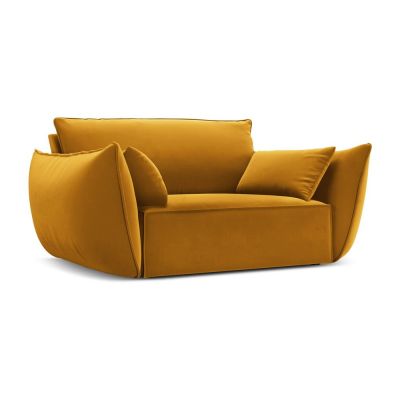 Fotoliu galben muÈu0099tar cu tapiÈu009Berie din catifea Vanda âu0080Mazzini Sofas