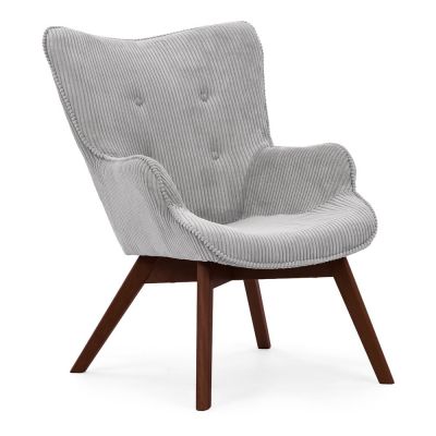 Fotoliu gri cu tapiÈu009Berie din catifea reiatÄNiko âu0080Ropez