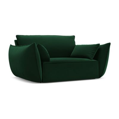 Fotoliu verde Ã®nchis cu tapiÈu009Berie din catifea Vanda âu0080Mazzini Sofas