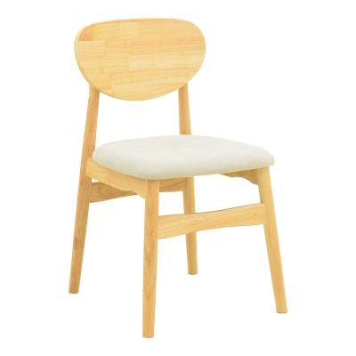 Scaun Cardith, natural/gri, 48x51x78 cm