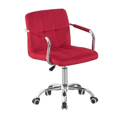 Scaun copii rosu, manere cromate, inaltime reglabila 78-90 cm