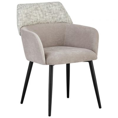 Scaun Cu Brațe din metal, textil, grej