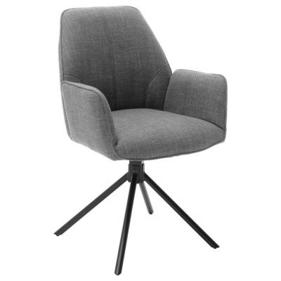 Scaun Cu Brațe din textil, gri