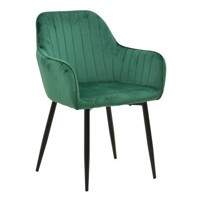 Scaun cu Brate Model Noor, Verde/Negru , 58x58x86 cm