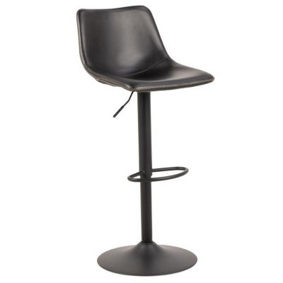 Scaun De Bar din textil, negru