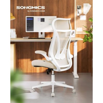 Scaun de birou Songmics Bej 67x67x121 cm