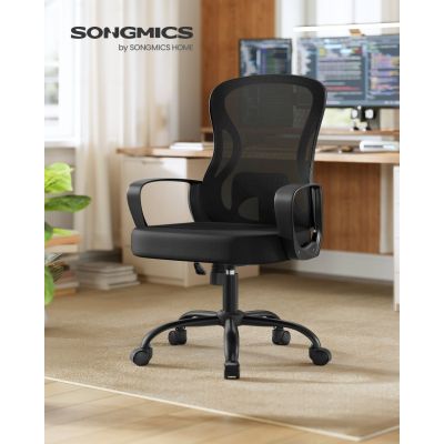 Scaun de birou Songmics Negru 63.5x58.5x104.5 cm