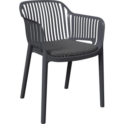 Scaun De Stivuit in plastic, textil antracit