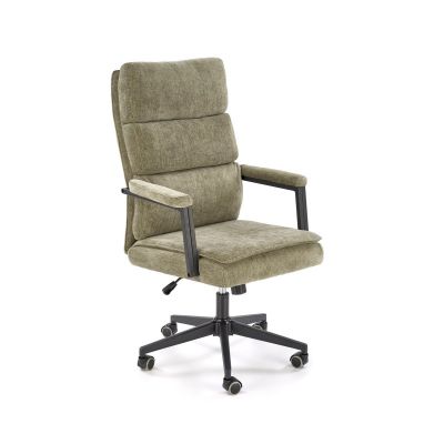 Scaun ergonomic Adriano, inaltime 104-110 cm, modern, roti cauciucate, balansare si blocare, material textil, verde