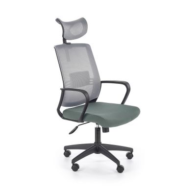 Scaun ergonomic Arsen, inaltime reglabila 113-124 cm, stil modern, suport lombar, balansare, blocare, textil si mesh