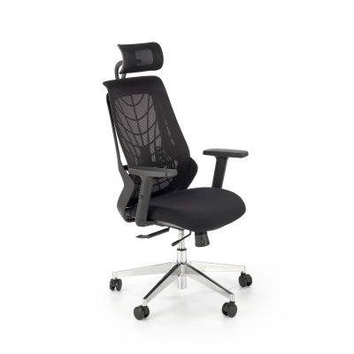 Scaun ergonomic de birou, inaltime 115-125 cm, cotiere reglabile, suport lombar reglabil, blocare, balansare, mesh/textil