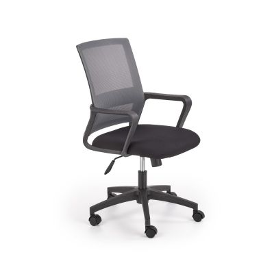 Scaun ergonomic de birou, inaltime 91-100 cm, tetiera reglabila, baza polipropilena, functie blocare si balansare, negru