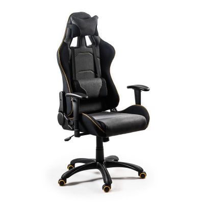 Scaun gaming Evolve Pro, 127-137 cm, cotiere reglabile, suport lombar, perna ergonomica, balansare, blocare