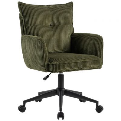 Scaun Rotativ, țesătură, verde, negru