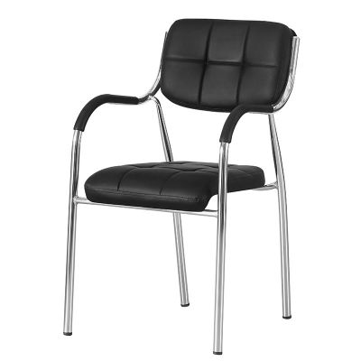 Scaun sala de conferinta, tapiterie piele eco, cadru cromat, inaltime 85 cm