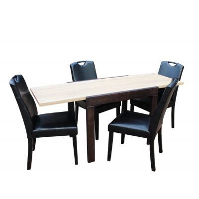 Set Masa Kors Cu 4 Scaune 6002 Sonoma Negru