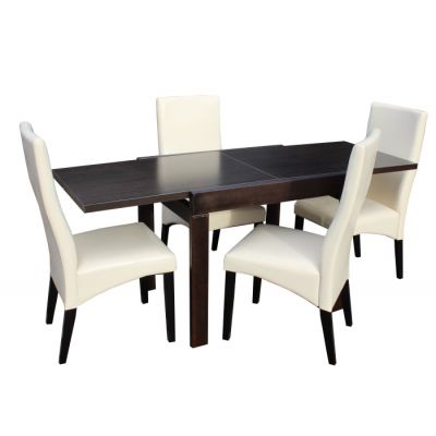 Set Masa Kors Cu 4 Scaune 6012 Wenge Crem