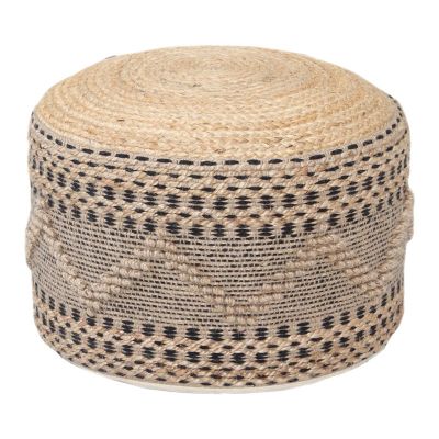 Taburet Bangku, natural/negru, 45x30 cm